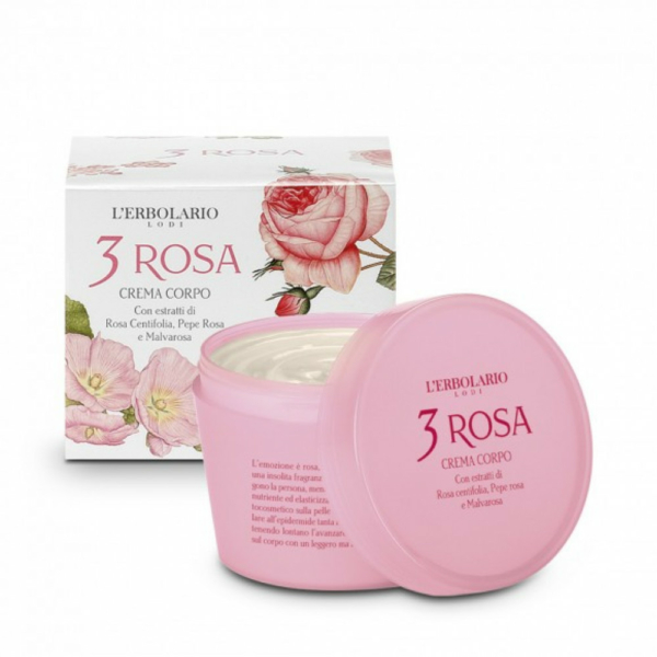 3 rózsa illatú hidratáló testápoló